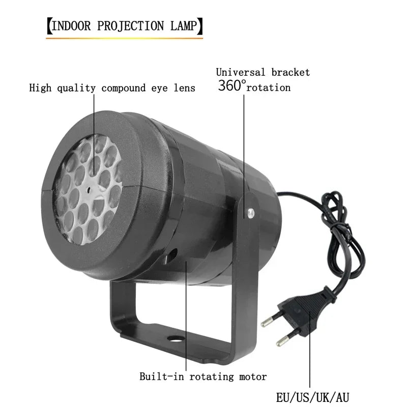 SnowGlow Snowfall Projector Light